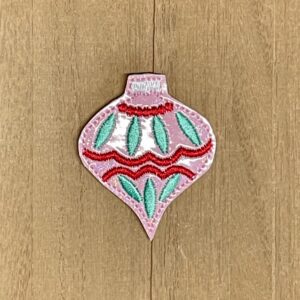Vintage Pink Christmas Ornament