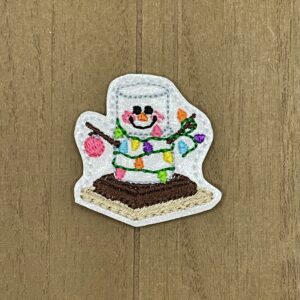 S’mores Snowman Wrapped Lights