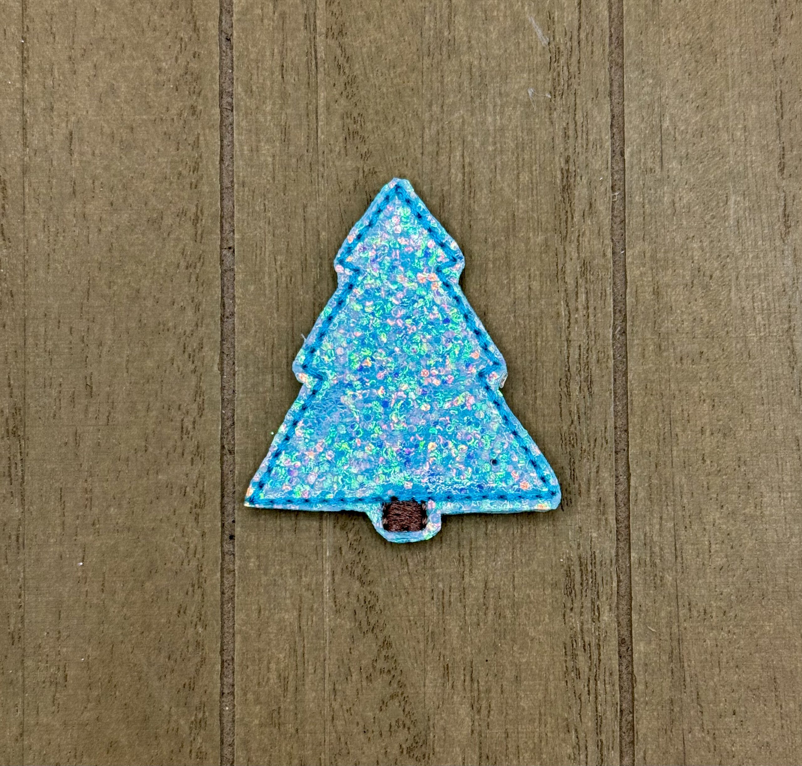 Turquoise Glitter Christmas Tree