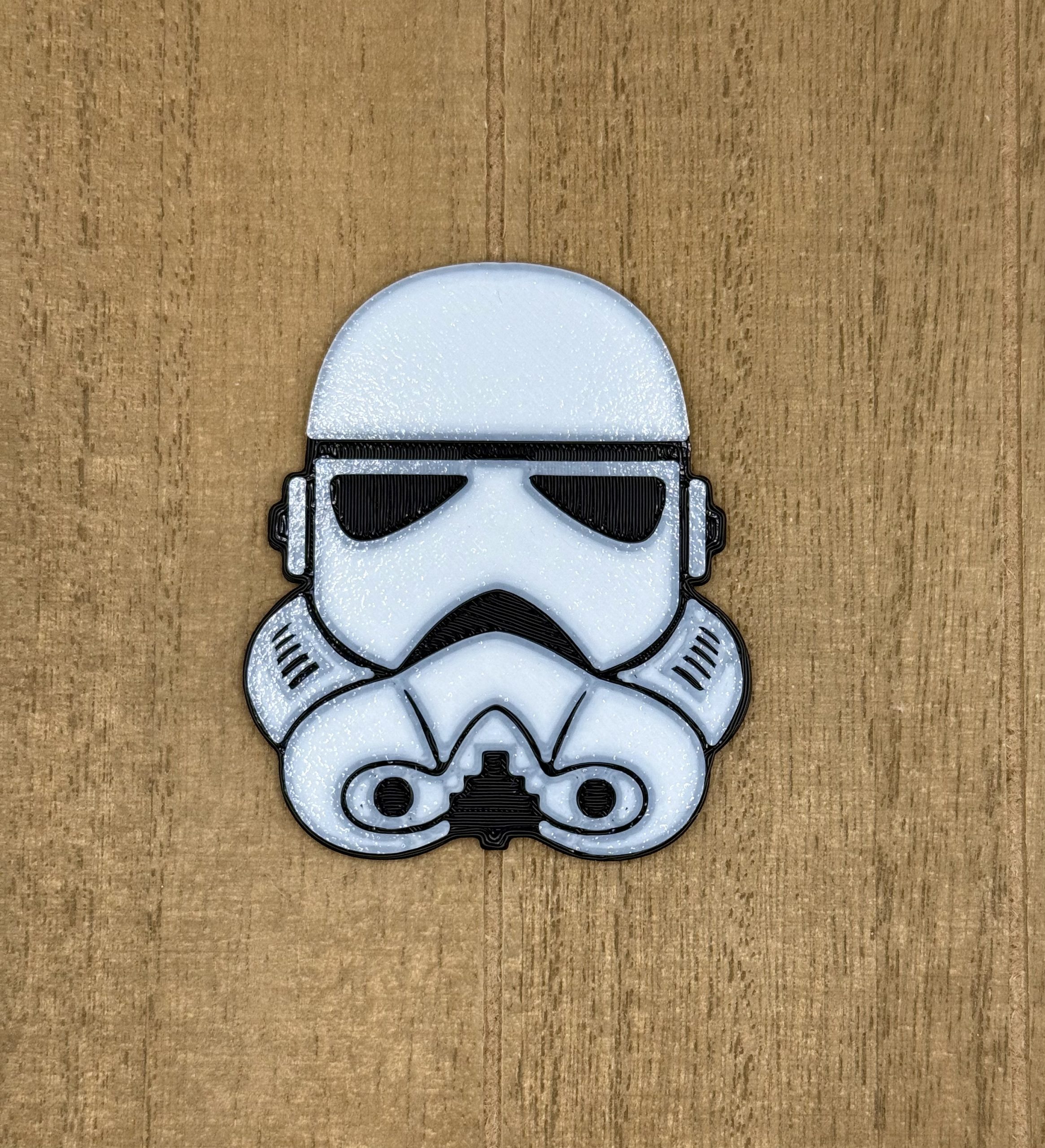 White Trooper Interchangeable Badge Reel