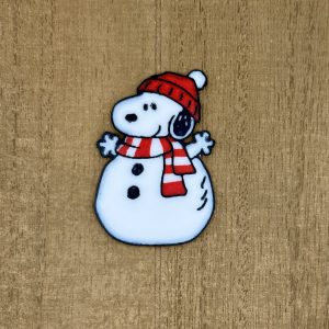 Famous White Dog Snowman Interchangeable Badge Reel