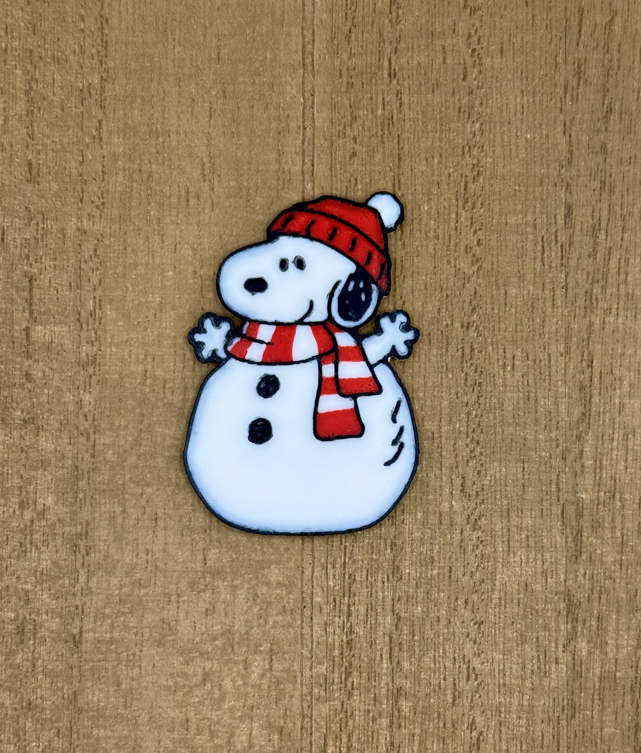 Famous White Dog Snowman Interchangeable Badge Reel