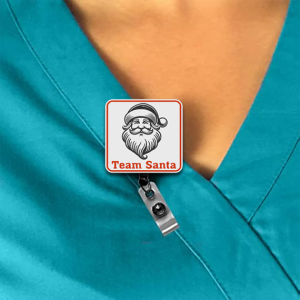 Team Santa Interchangeable Badge Reel