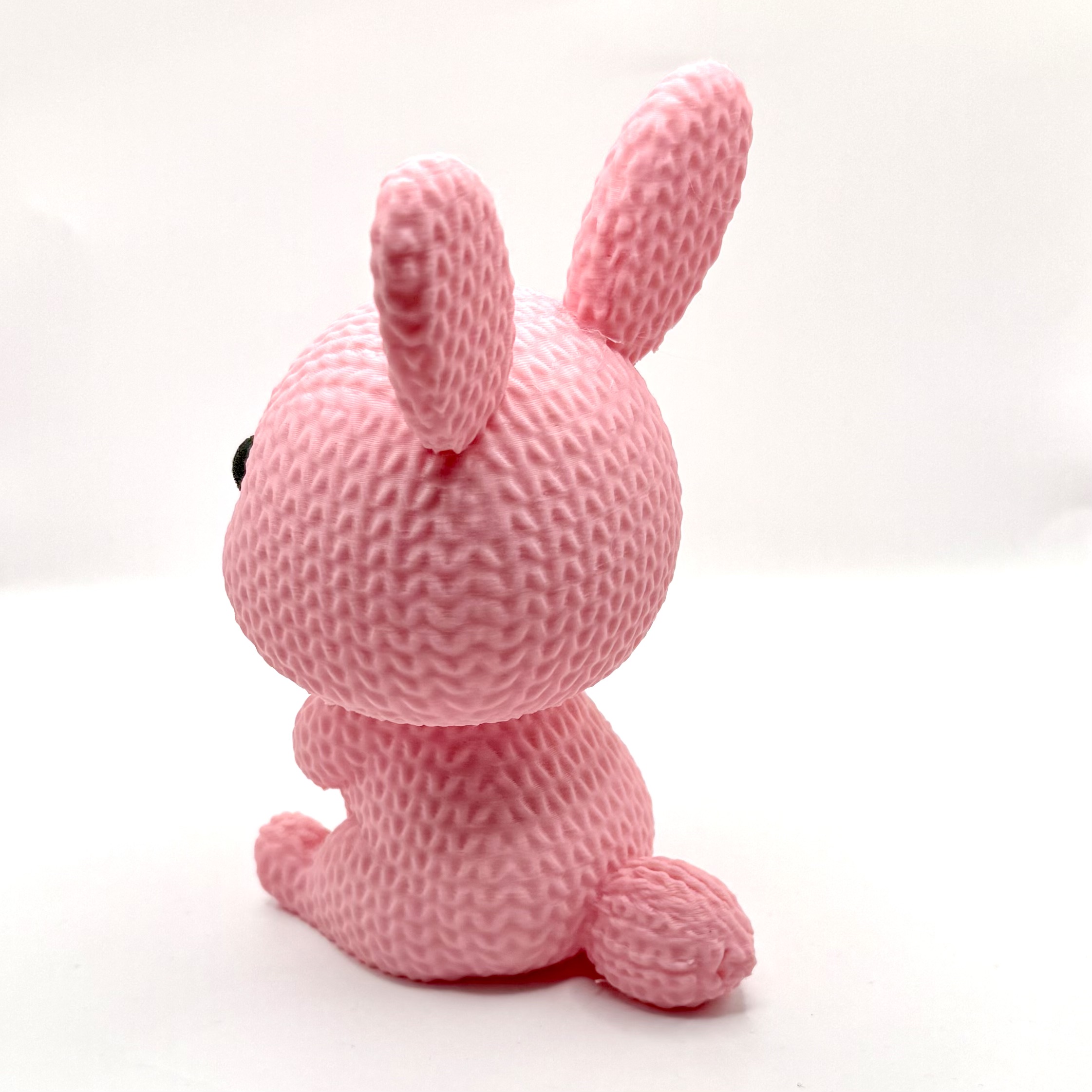 Knitted Pink Bunny - Image 2