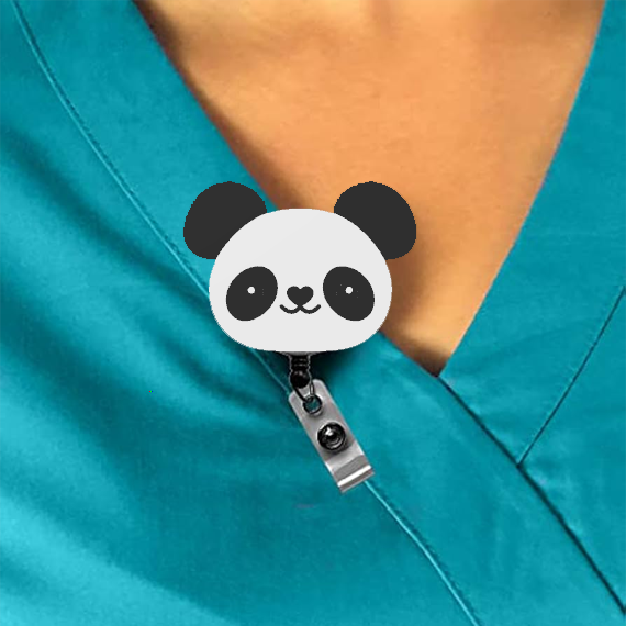 Panda Interchangeable Badge Reel