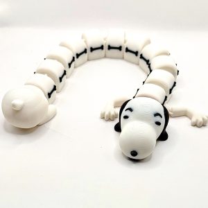 Articulated White Beagle Comic Strip Dog | Layersake Design