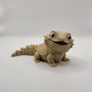 Articulated Bearded Dragon Fidget Toy  | Bearded Dragon with Big Grin & Wiggly Tail