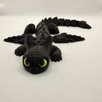 Light or Night Fury Articulated Dragon