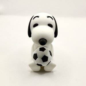Rover the White Beagle with Soccer Ball | Exclusive Layersake Design