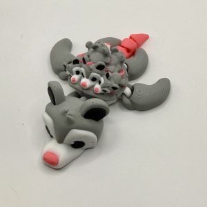 Articulated Mama Possum Turtle with Babies