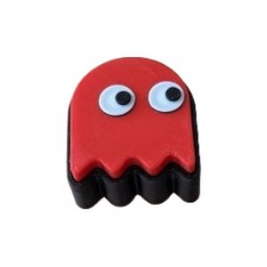 Red Pac-Man Ghost Clicker