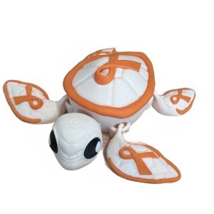 Orange Ribbon Awareness Turtle – leukemia