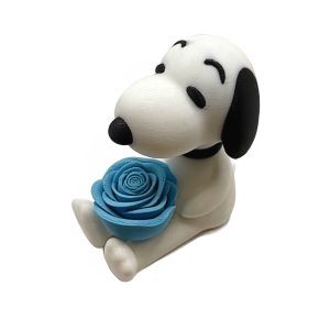 Snoopy with Blue Rose