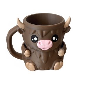 Highland Cow Ice Cream Pint Holder