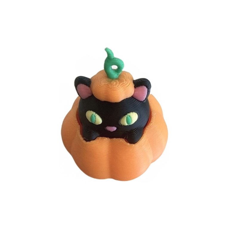 Pumpkin Cat Clicker – Small
