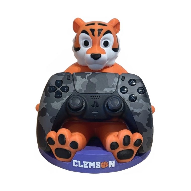 Clemson Tiger PS5 Controller Holder
