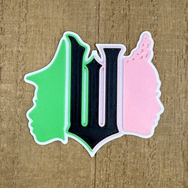 Wicked Elphaba and Glinda Interchangeable Badge Reel