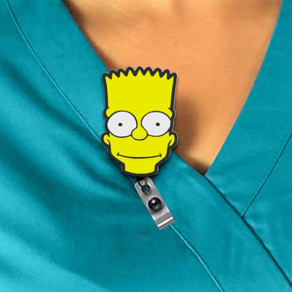 Bart Simpson Interchangeable Badge Reel