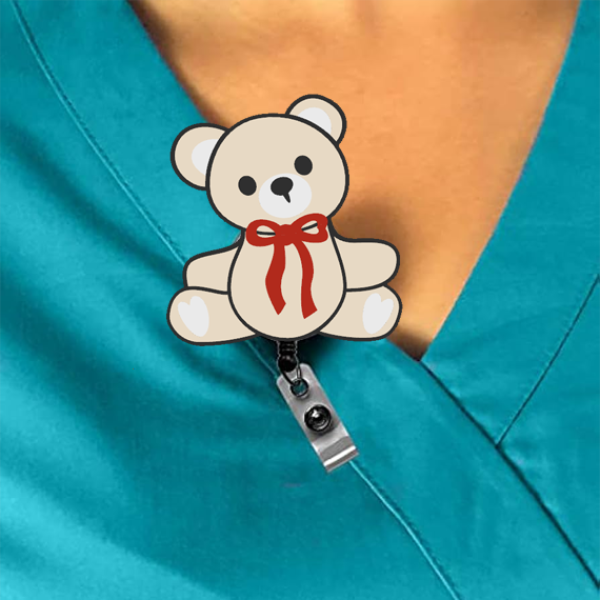 Teddy Bear Interchangeable Badge Reel
