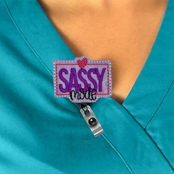 Sassy Mode Interchangeable Feltie Badge Reel